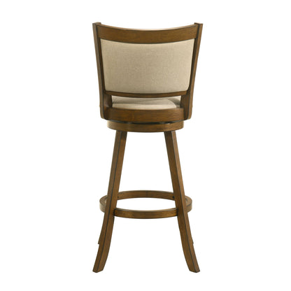 Aiden - Modern Farmhouse Swivel Wood Bar Height Kitchen Bar Stool