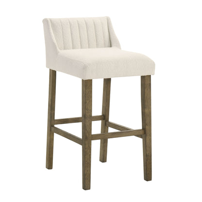 Fauna - Modern Transitional Wood Bar Height Kitchen Bar Stool