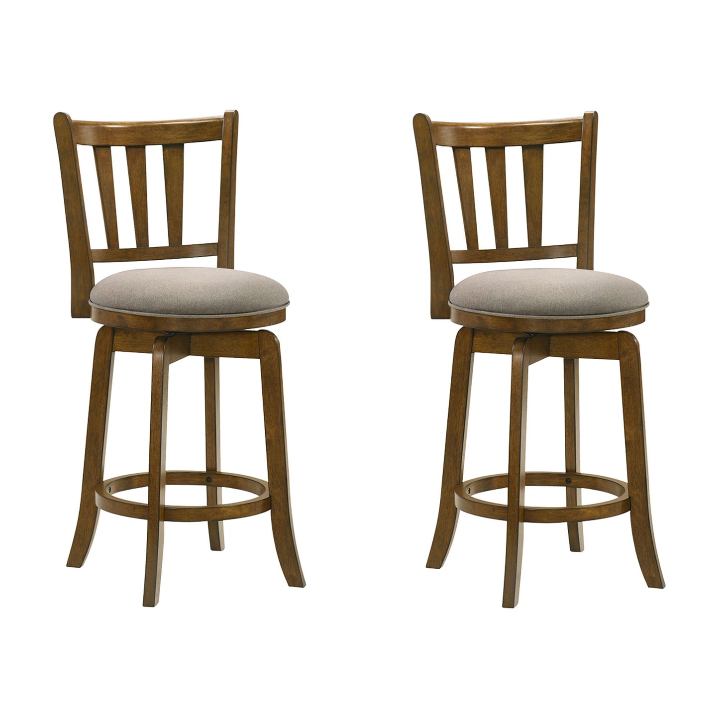 Wren - Modern Farmhouse Swivel Wood Counter Height Kitchen Bar Stool