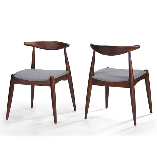 Dining Chairs With Ergonomic Backrest & Comfort Cushions (Set of 2)
