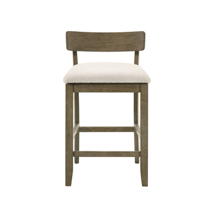 Merie - Modern Transitional Wood Counter Height Kitchen Bar Stool