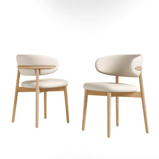 Dining Chair For Dining Room, Kitchen (Set of 2) - White