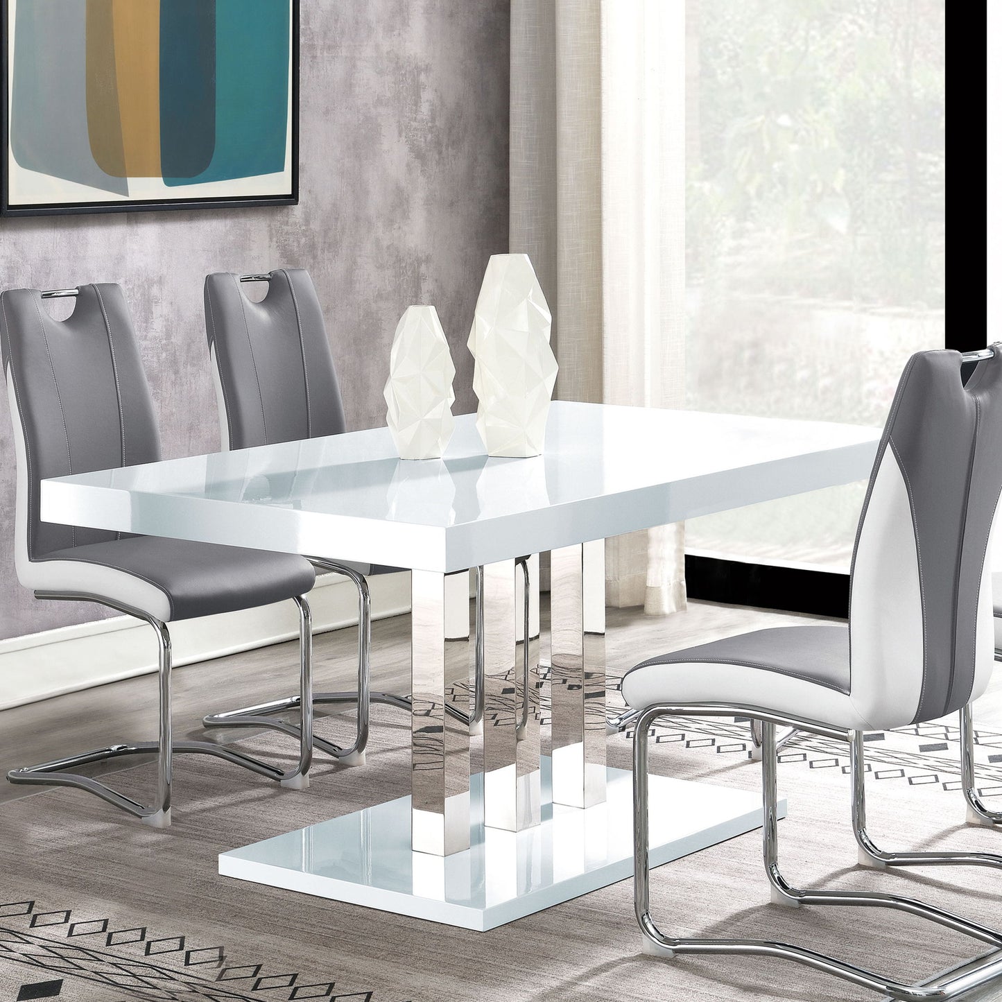 Creston - Rectangular Dining Table - White