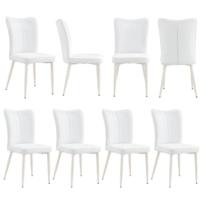 Modern Minimalist Dining Chairs With Metal Legs