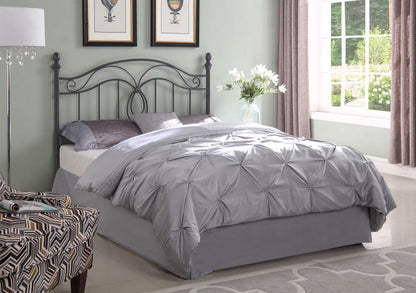 Evan - Metal Queen / Full Open Frame Headboard - Dark Gray