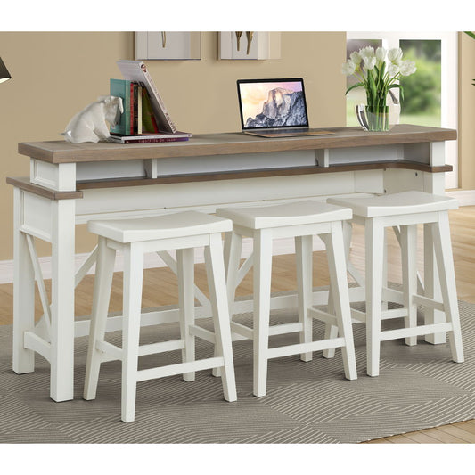 Americana Modern - Everywhere Console With 3 Stools - Cotton