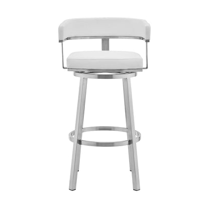 Lorin - Stainless Steel Swivel Bar Stool