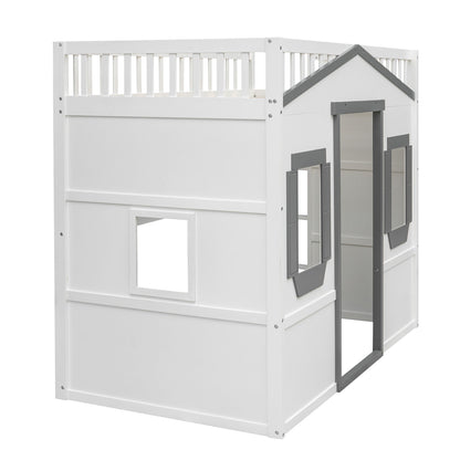 Elegant House Loft Bed With Ladder