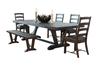 Folding Leaf Extension Dining Set