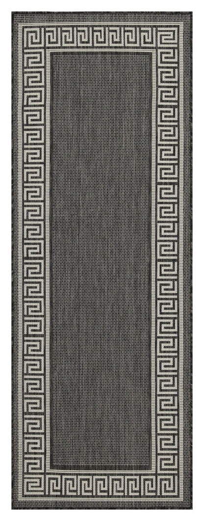 Sunshine - 5'3" X 7'3" Polypropylene Indoor, Outdoor Area Rug - Anthracite