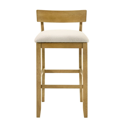 Merie - Modern Transitional Wood Bar Height Kitchen Bar Stool