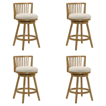 Harper - 26" Amber Glow Counter Height Rubberwood Swivel Barstool