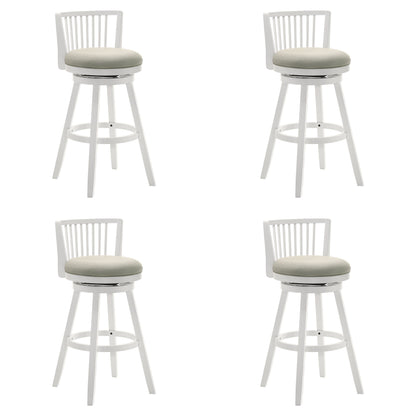 Harper - 30" Amber Glow Bar Height Rubberwood Swivel Barstool