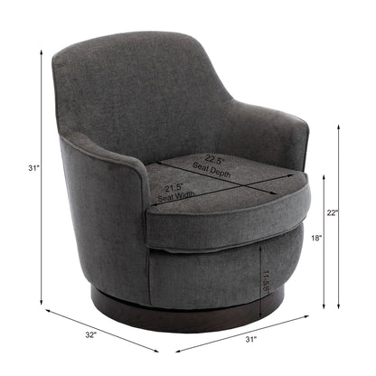 Richfield - Swivel Chair - Charcoal Gray