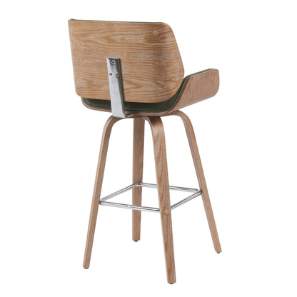 Tyler - Swivel Bar Stool - Light Brown