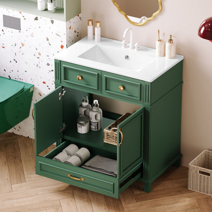 Bathroom Vanity With Sink, Storage Cabinet