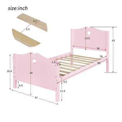 Platform Bed With Slat Support And Headboard And Footboard