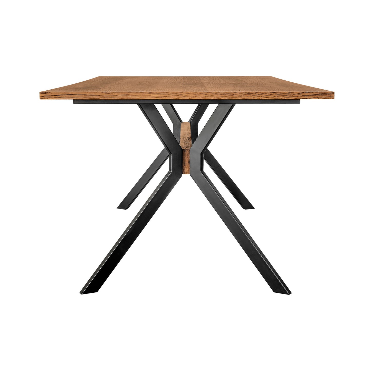 Nevada - Rustic Oak Wood Trestle Base Dining Table