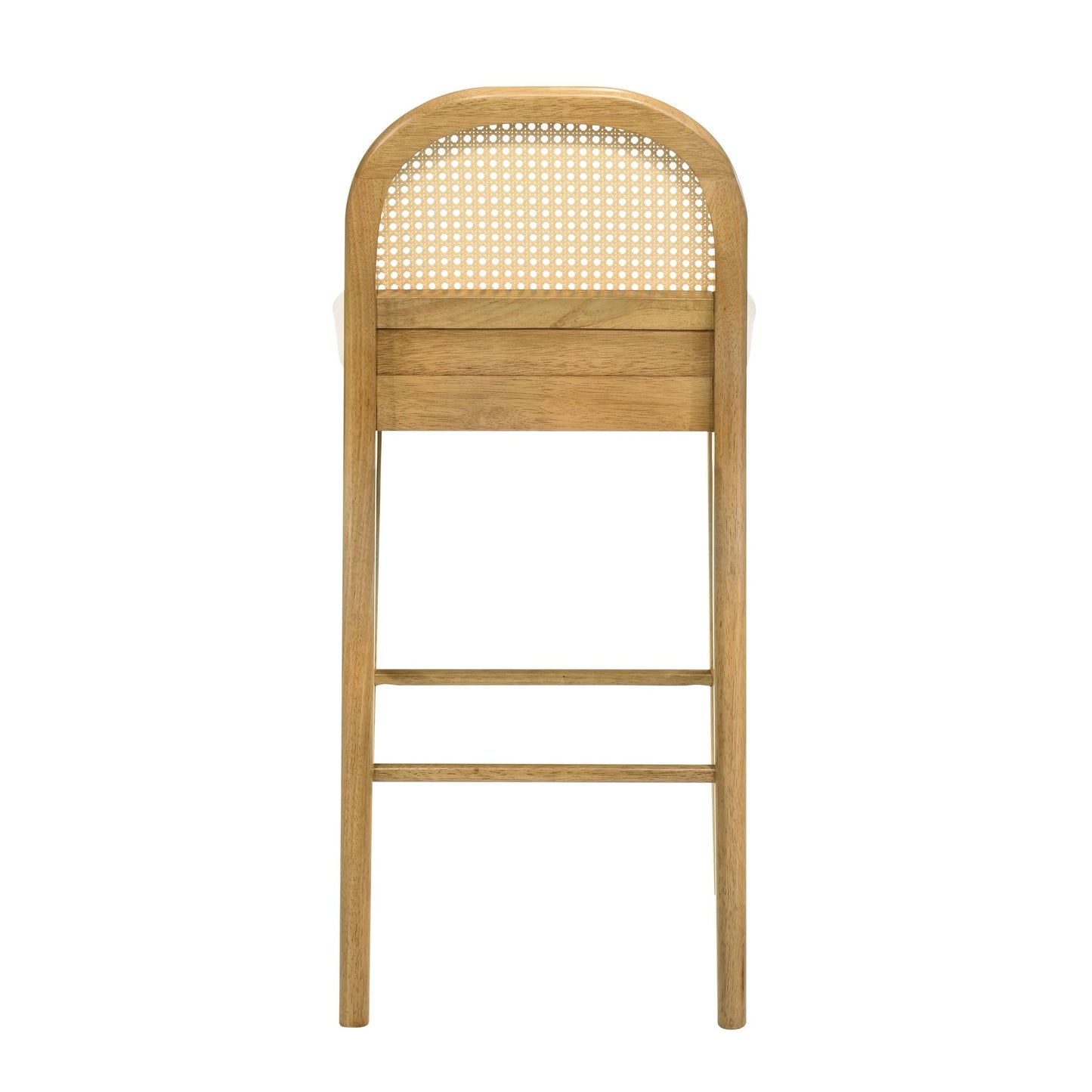 Lucio - Modern Farmhouse Wood Bar Height Kitchen Bar Stool