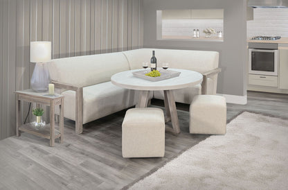 Corner Dining Nook Set With Light Wood Table