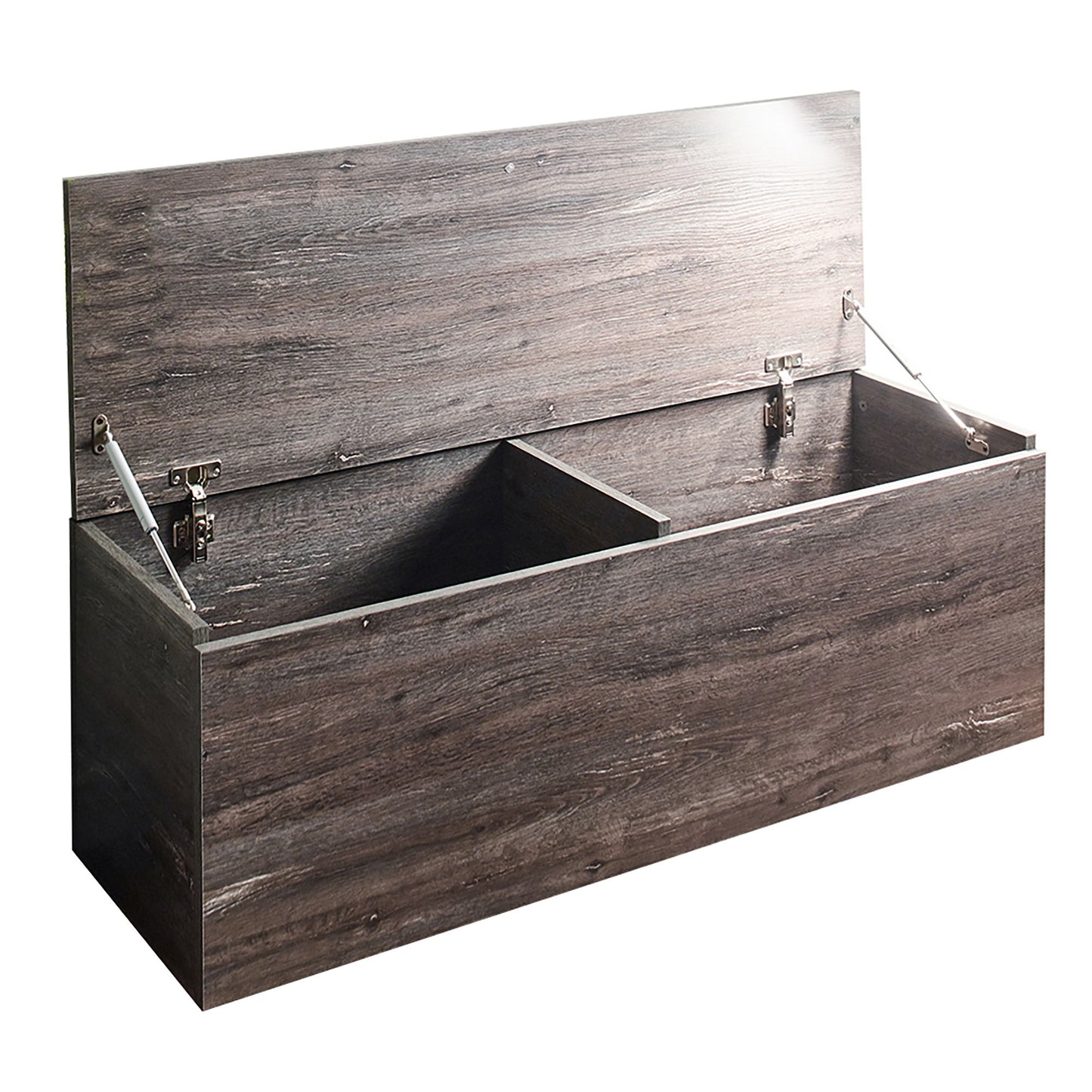 Dean - Farmhouse Storage Bench With Extra Storage 47 Inch - Gray