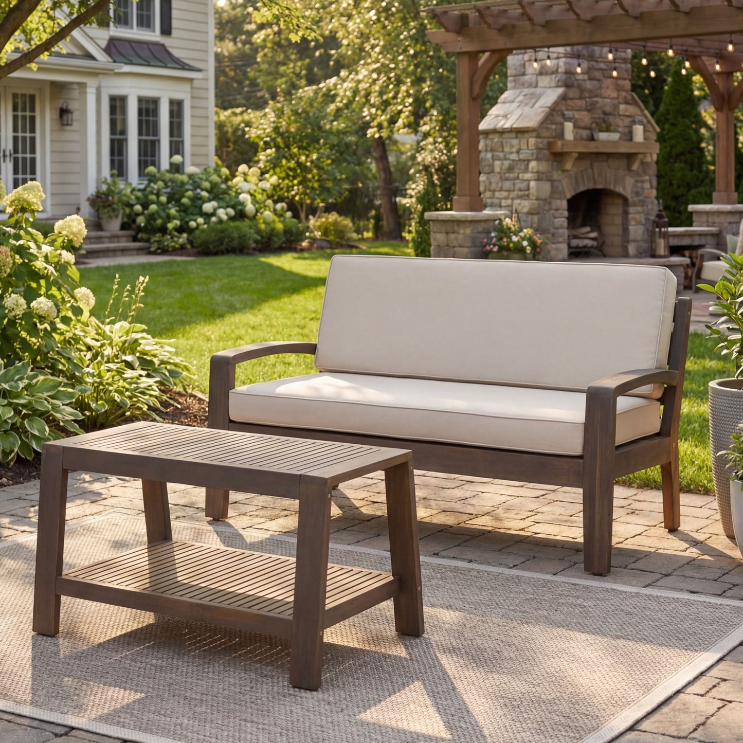 2 Piece Conversation Set, Loveseat & Coffee Table