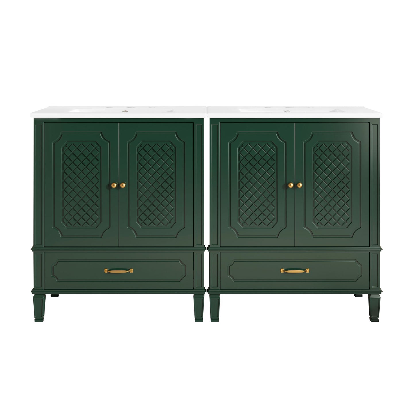 Bathroom Vanity With Sink, Soft Closing Door, Multi Functional Storage