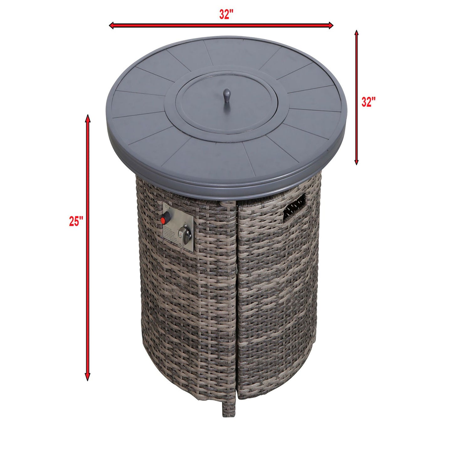 Outdoor Fire Pit Table With Lid
