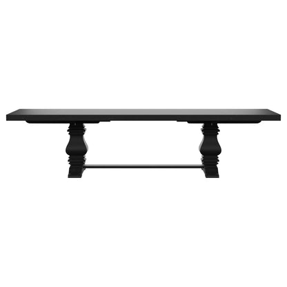 Extension Dining Table Set With Expandable Table With Upholstered Wingback Chairs