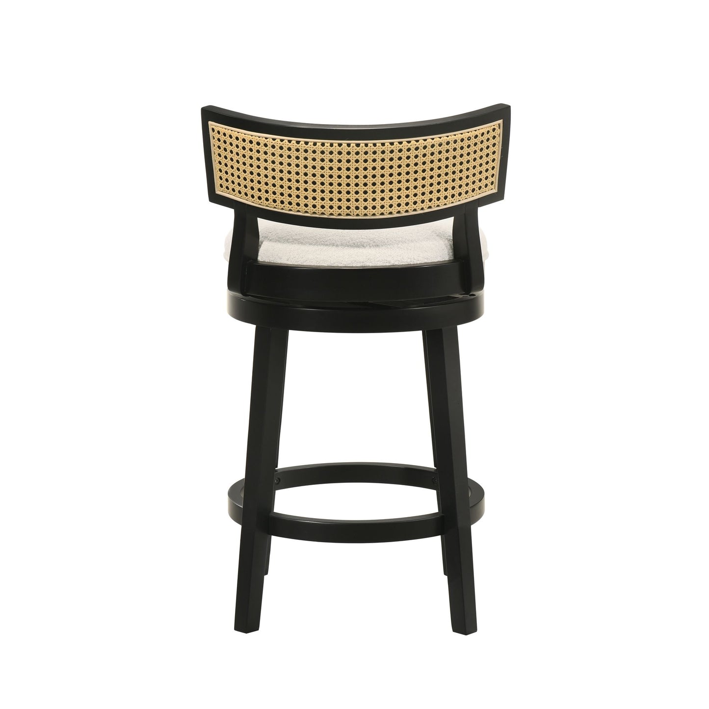 Noely - Modern Farmhouse Swivel Wood Counter Height Kitchen Bar Stool