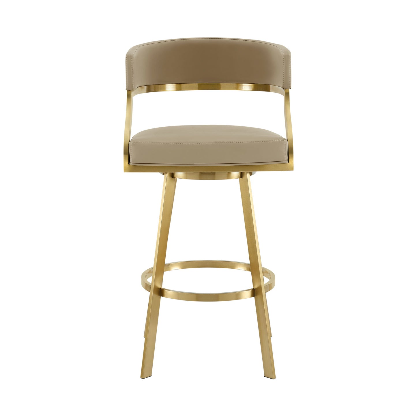 Saturn - Swivel Stool - Gold Legs