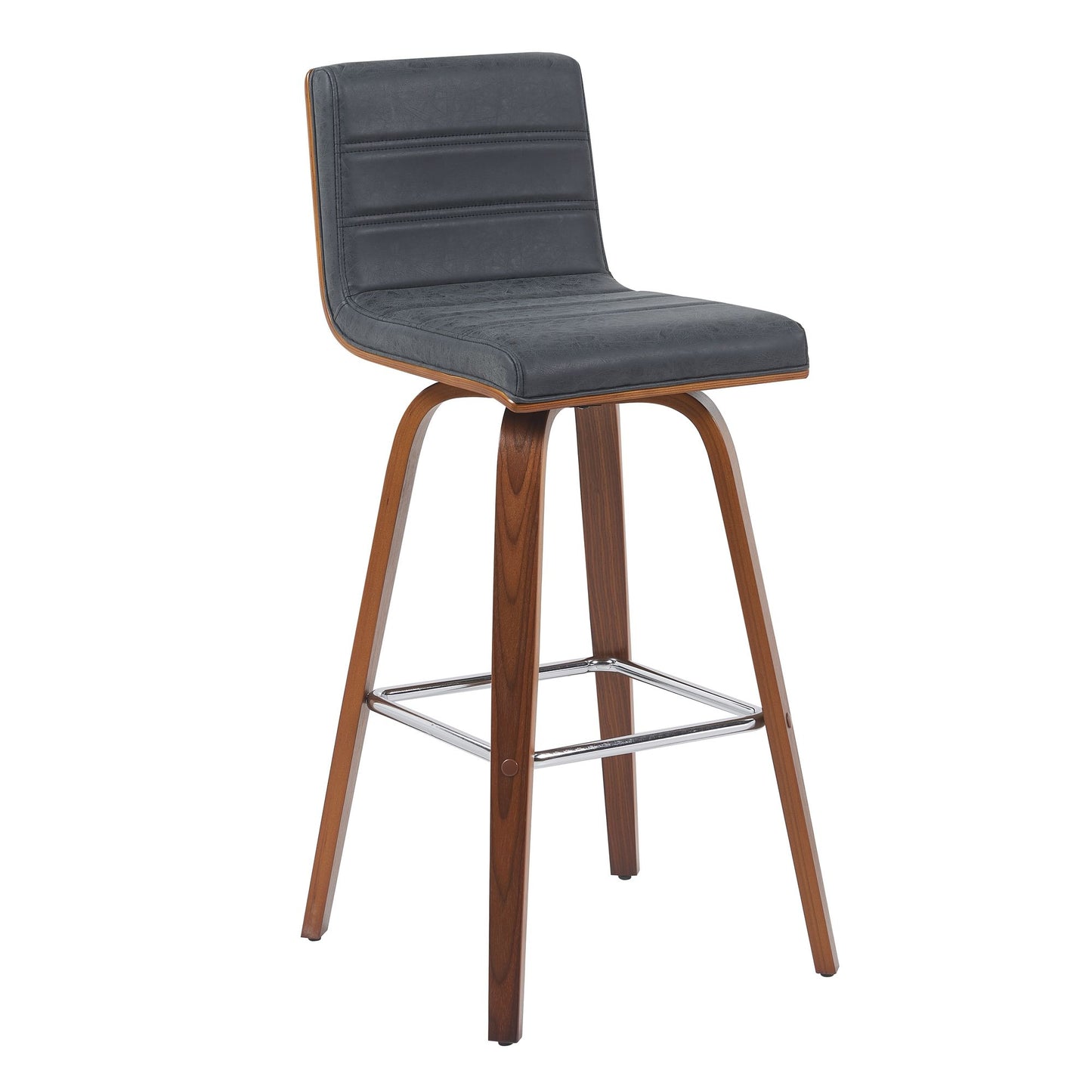 Vienna - Swivel Bar Stool - Walnut Base