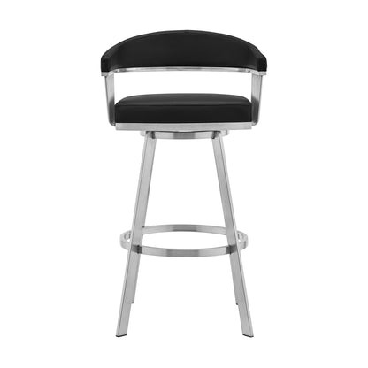 Chelsea - Brushed Stainless Steel Swivel Bar Stool