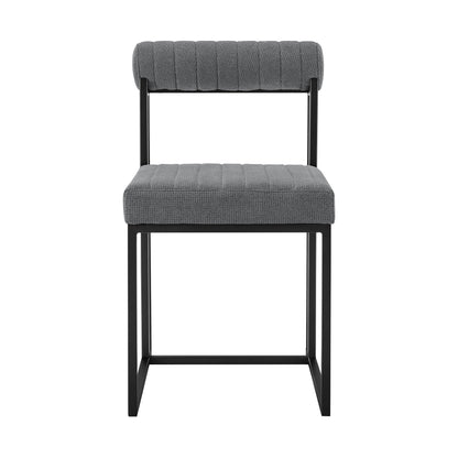Devi Anastasia - Round Glass Dining Table Set - Matte Black