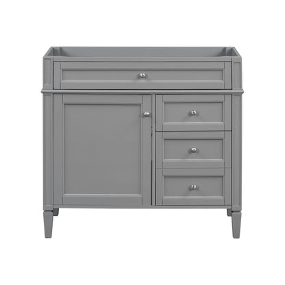 Bathroom Vanity With 2 Drawers And Tip-Out Drawer, Storage Cabinet