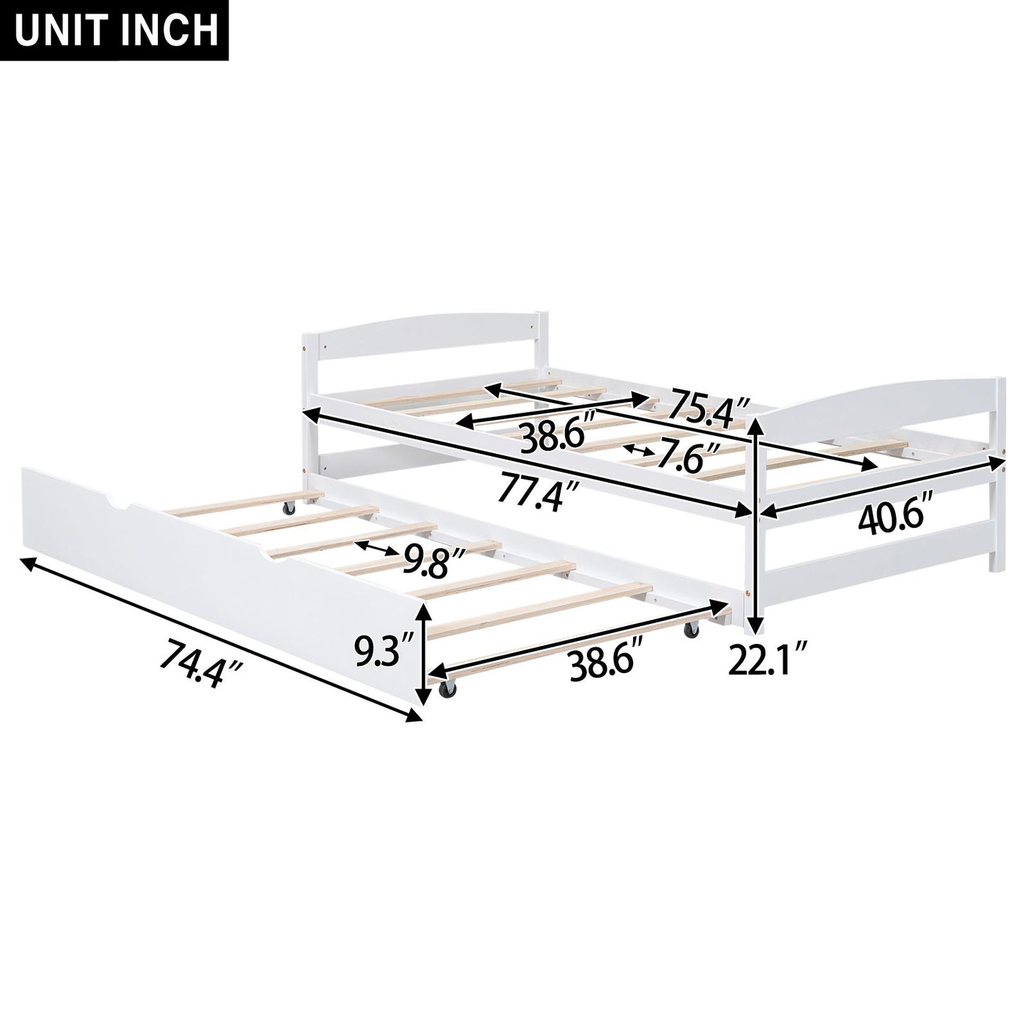 Platform Bed With Trundle