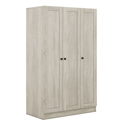 3 Door Shutter Wardrobe With Shelves