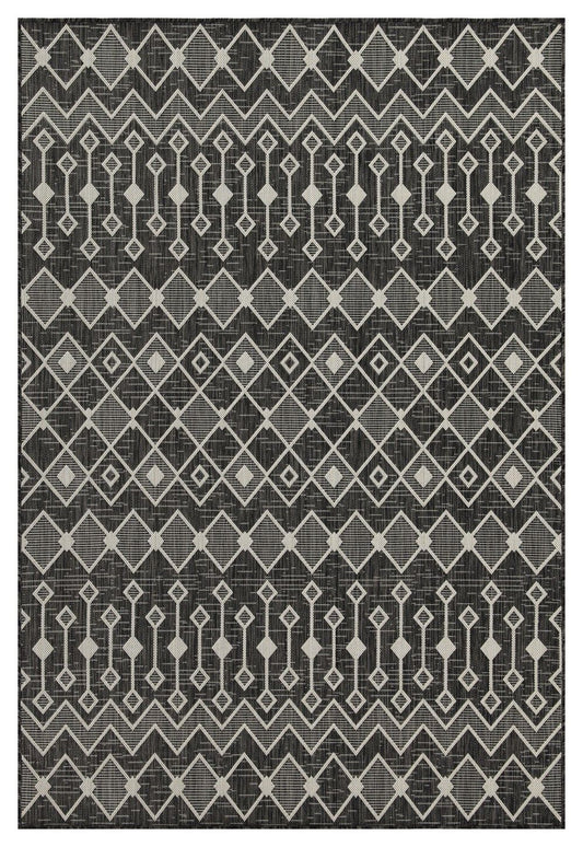 Sunshine - 5'3" X 7'3" Indoor, Outdoor Area Rug - Anthracite
