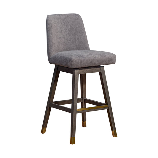 Amelia - Swivel Bar Stool - Gray Oak / Mocha