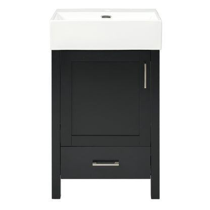 Bathroom Vanity With Sink, Frame And Drawer