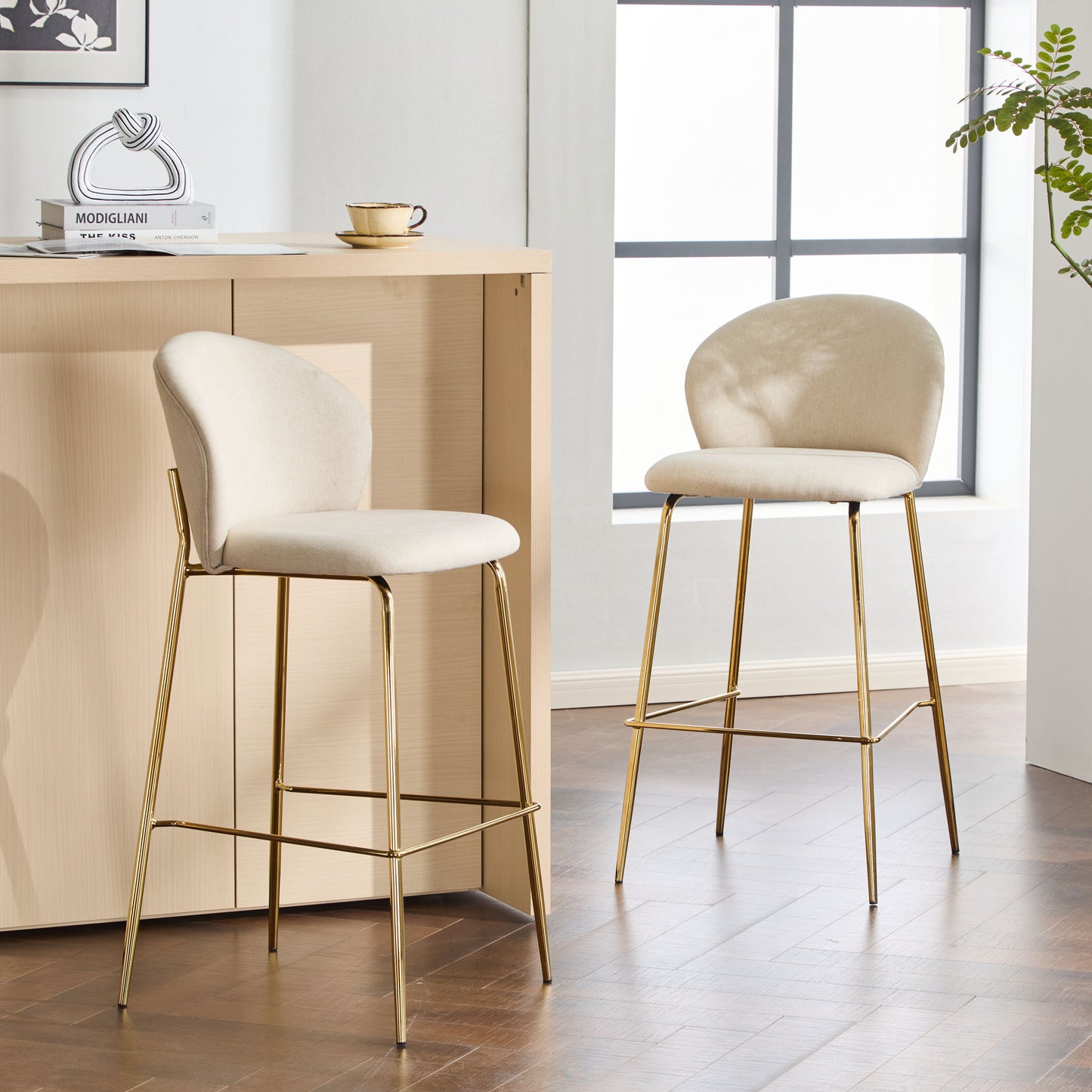 Kira - Upholstered Bar Stool (Set of 2)