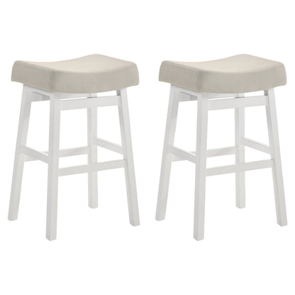 Lenon - Modern Farmhouse Wood Bar Height Kitchen Bar Stool