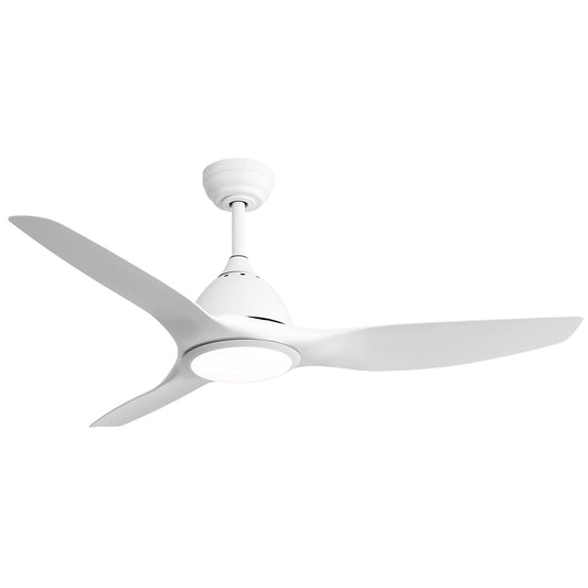Bredoom Ceiling Fan With Remote Control And LED Light, Blades, Reversible DC Motor For Indoor / Outdoor Use