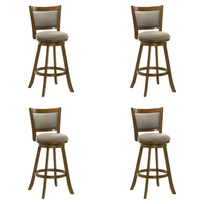 Aiden - Modern Farmhouse Swivel Wood Bar Height Kitchen Bar Stool