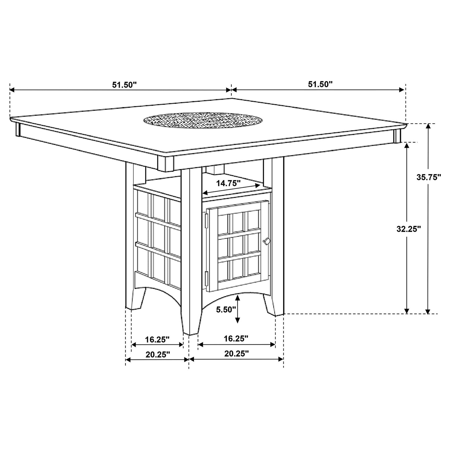 Tolland - Dining Set With Built In Storage