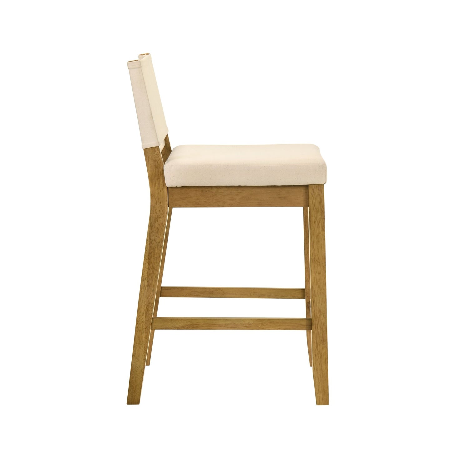 Yaneli - Contemporary Natural Wood Counter Height Kitchen Bar Stool