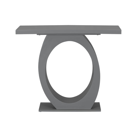 Console Table With Oval Base And Reinforced Bottom Plate