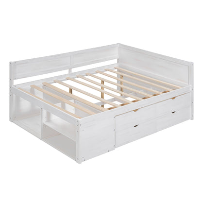 Daybed With Drawers And Shelves