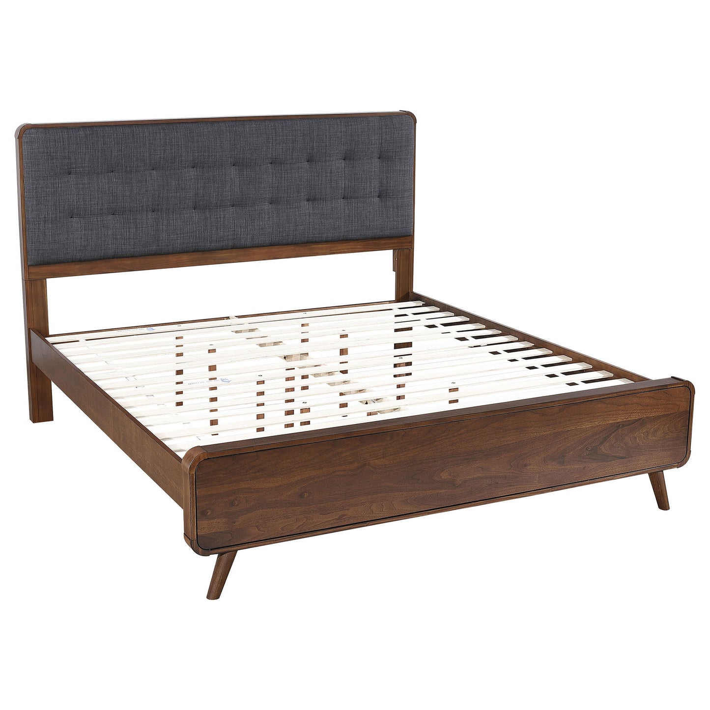 Carson Carrington - Platform Bed With Tufted Upholstery