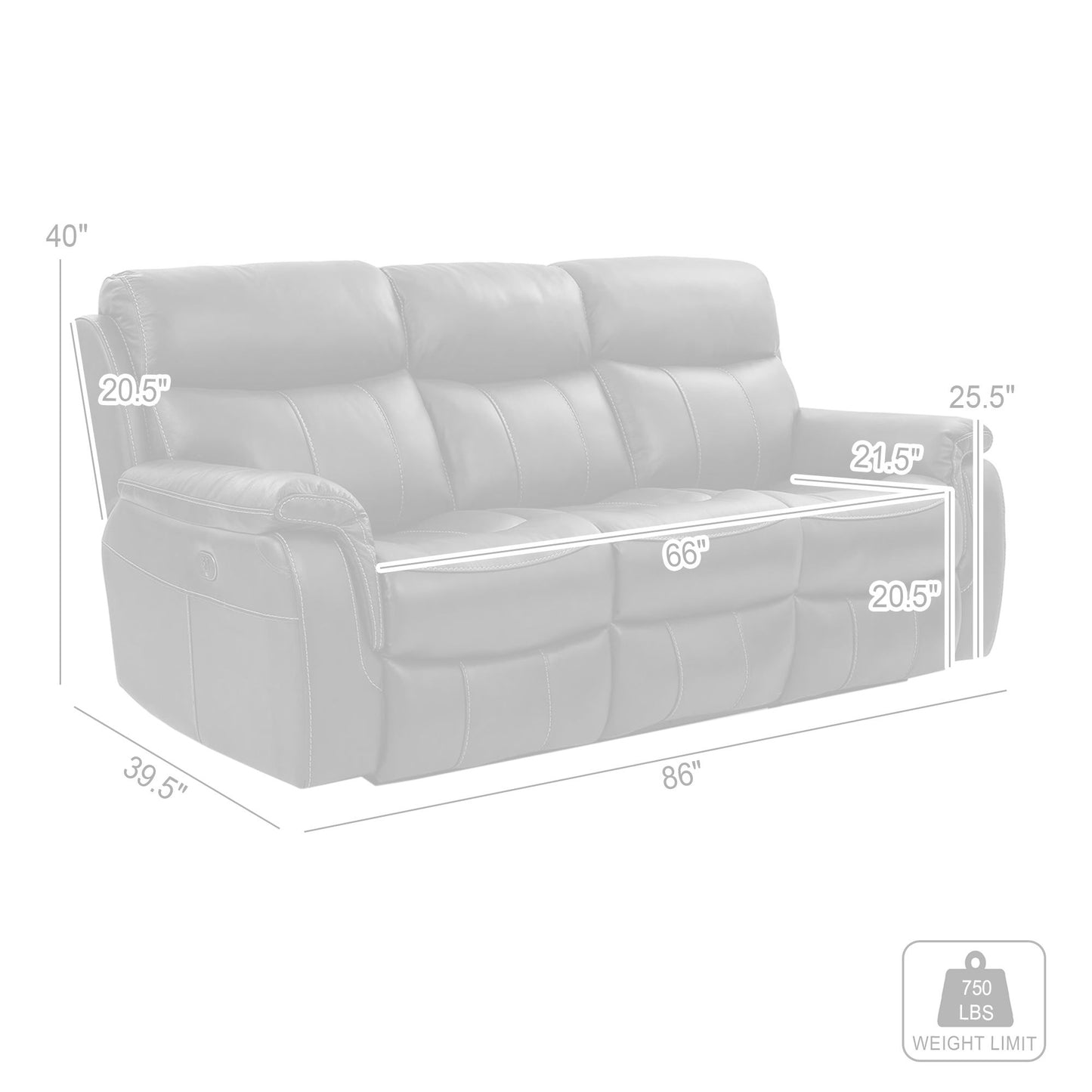 Montague - Dual Power Headrest And Lumbar Support Reclining Sofa - Brown